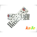 Double 6 domino blanc bon marché en plastique